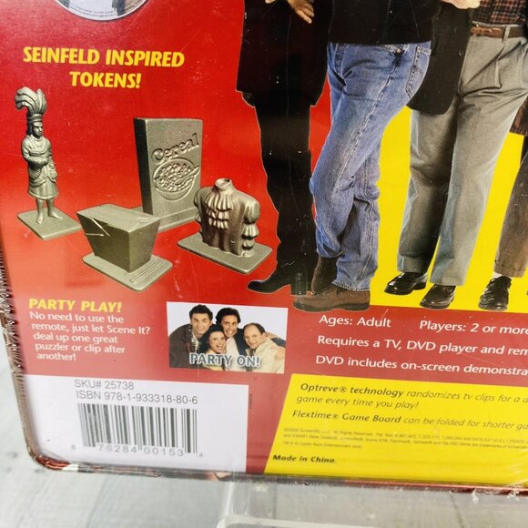 2008 SEINFELD Scene It Deluxe Edition DVD Trivia Game Factory Sealed Tin Box NEW - Picture 9 of 16